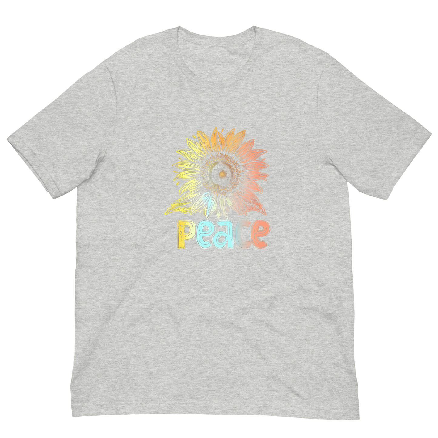 Quirky Sunflower Peace T-shirt