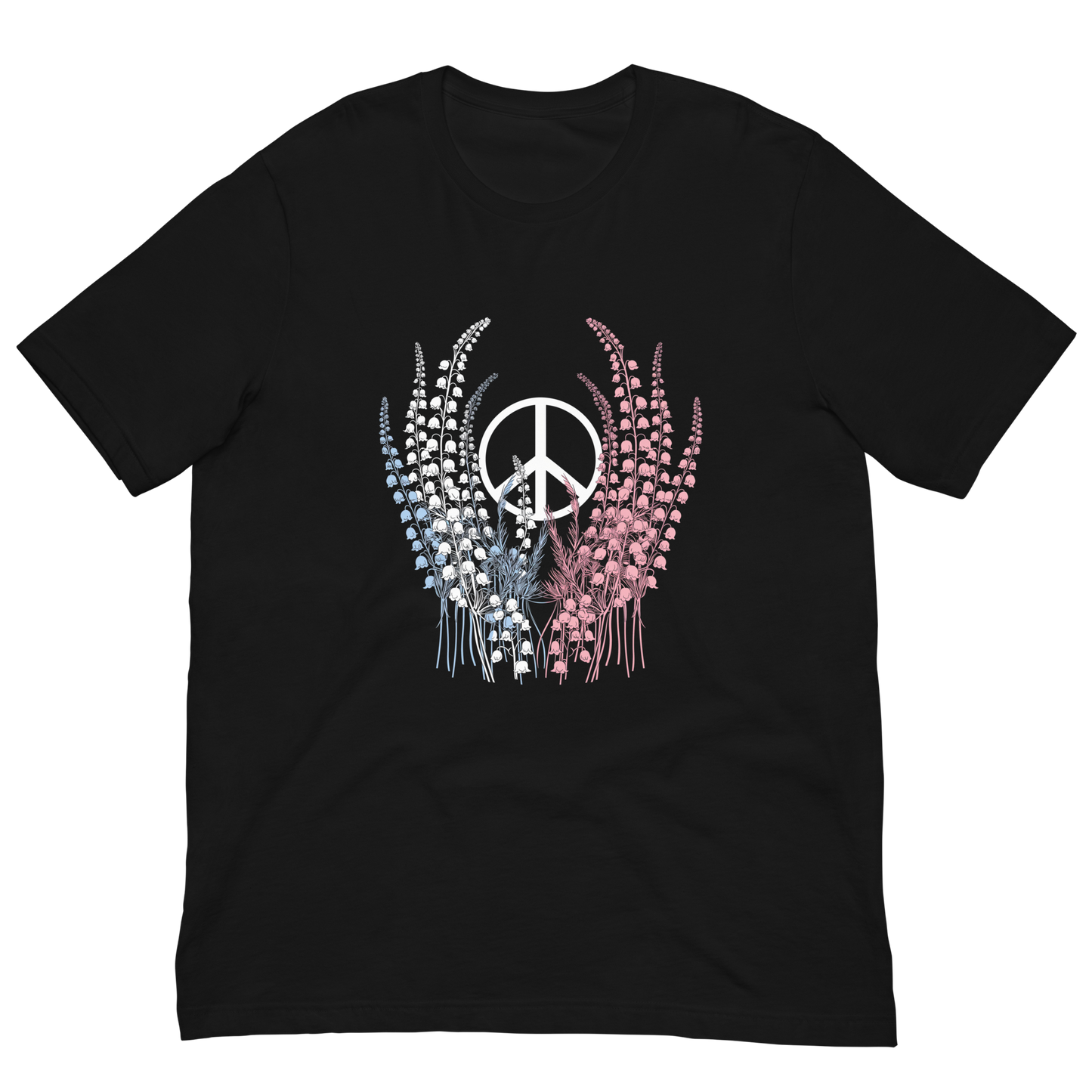 Elegant Floral Peace T-shirt 1