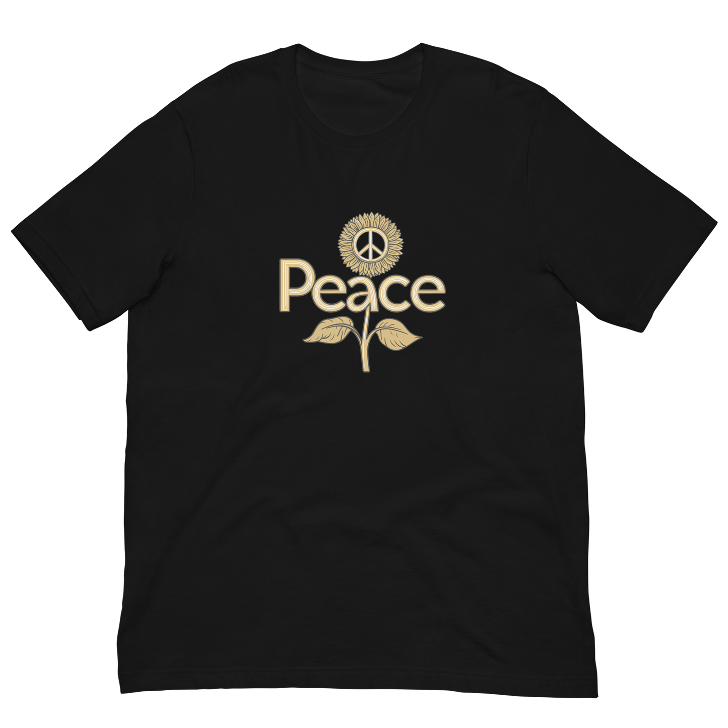 Golden Sunflower Peace T-shirt