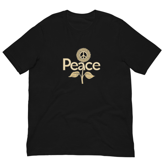 Golden Sunflower Peace T-shirt