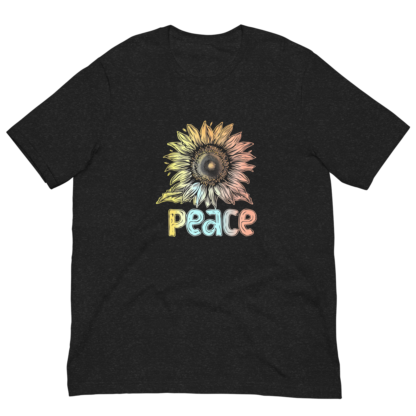 Quirky Sunflower Peace T-shirt