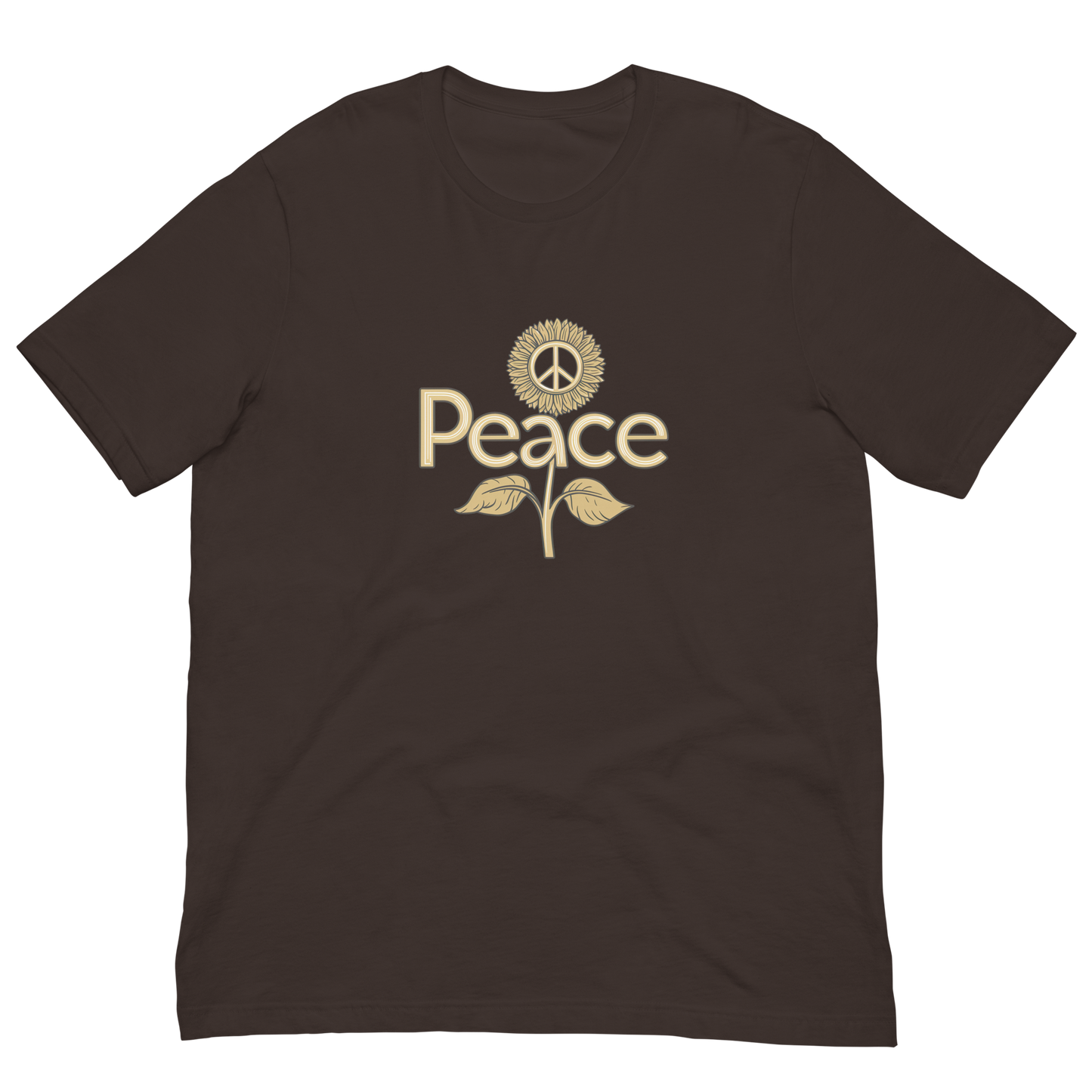 Golden Sunflower Peace T-shirt