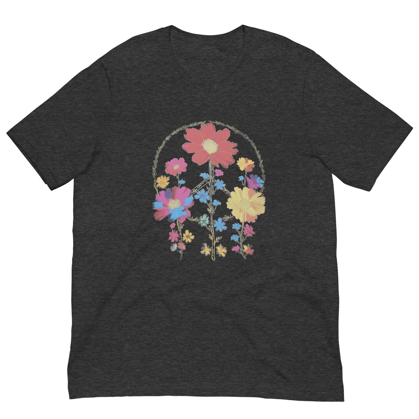 "Blooming Peace T-Shirt – A Vibrant Expression of Harmony"