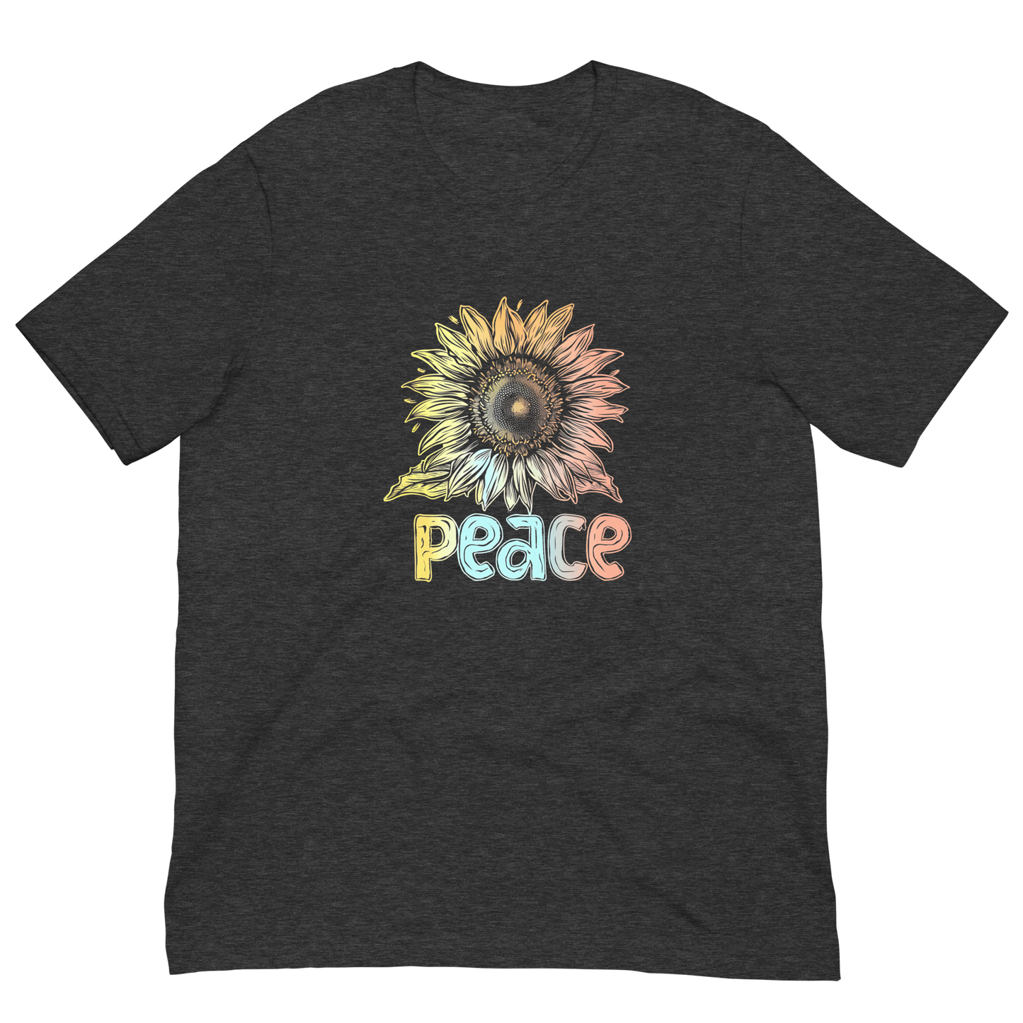 Quirky Sunflower Peace T-shirt