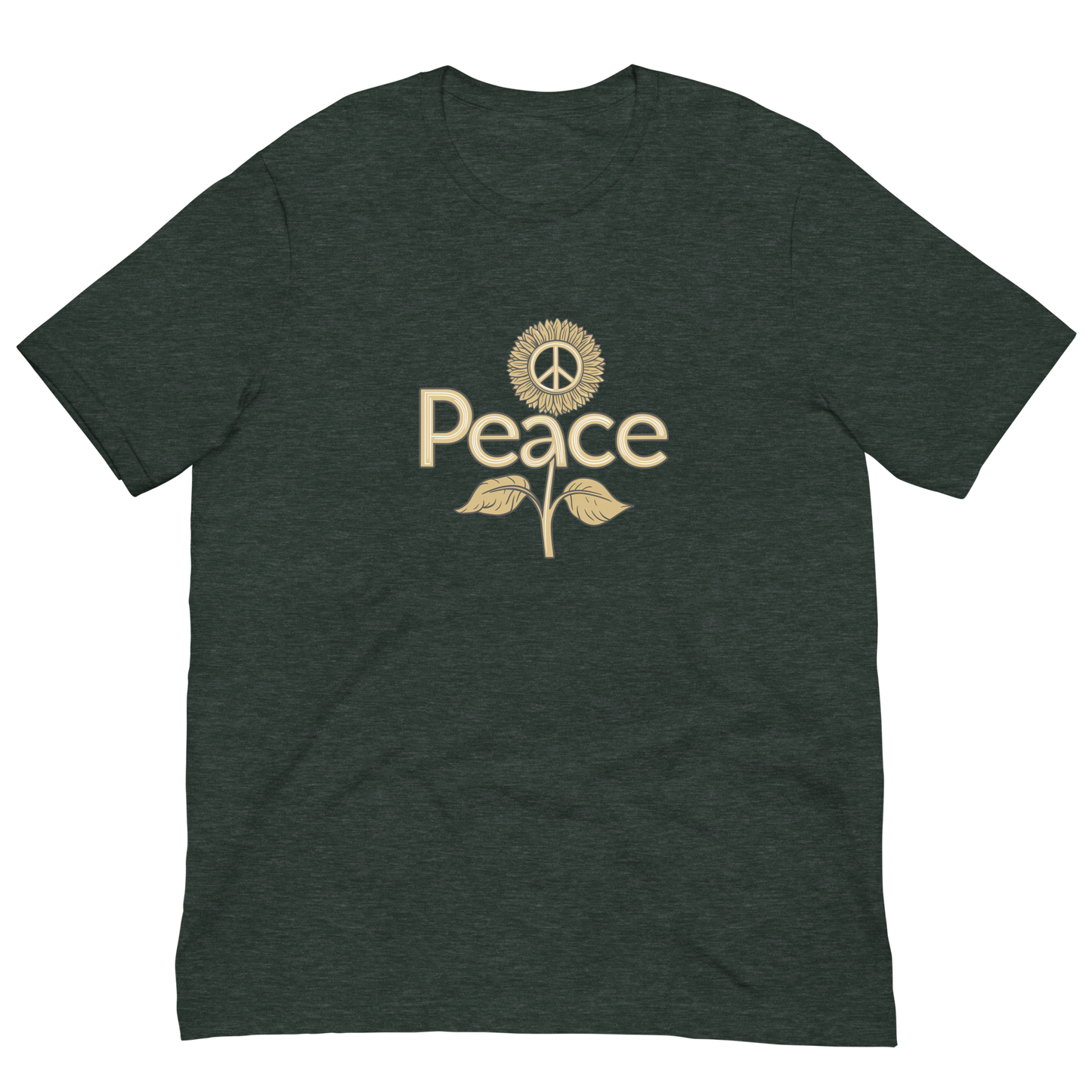 Golden Sunflower Peace T-shirt