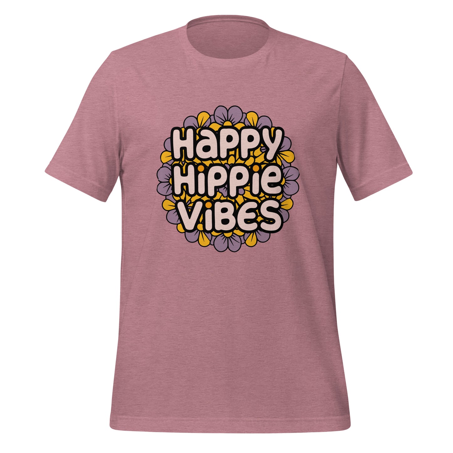 Happy Hippie Vibes Floral Unisex T-Shirt