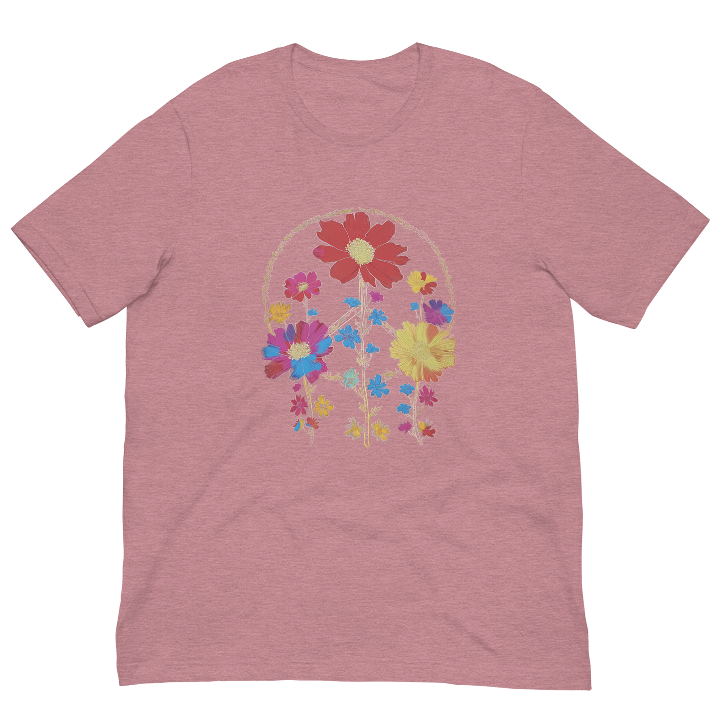 "Blooming Peace T-Shirt – A Vibrant Expression of Harmony"