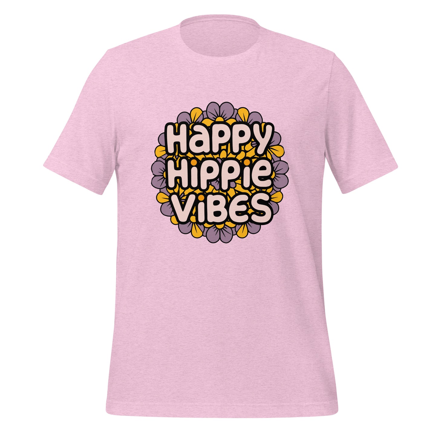 Happy Hippie Vibes Floral Unisex T-Shirt