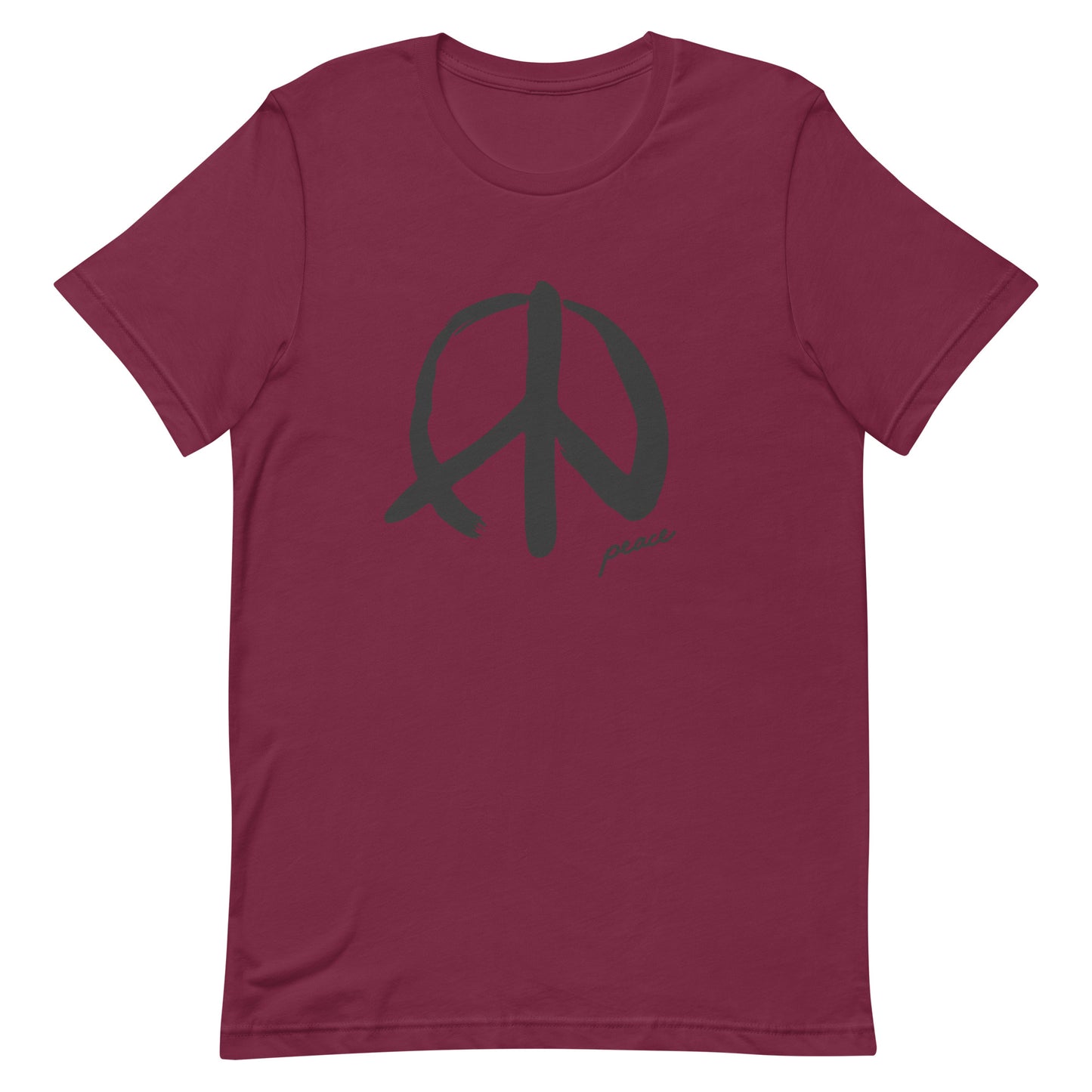 Hand-Drawn Peace Symbol Unisex T-shirt