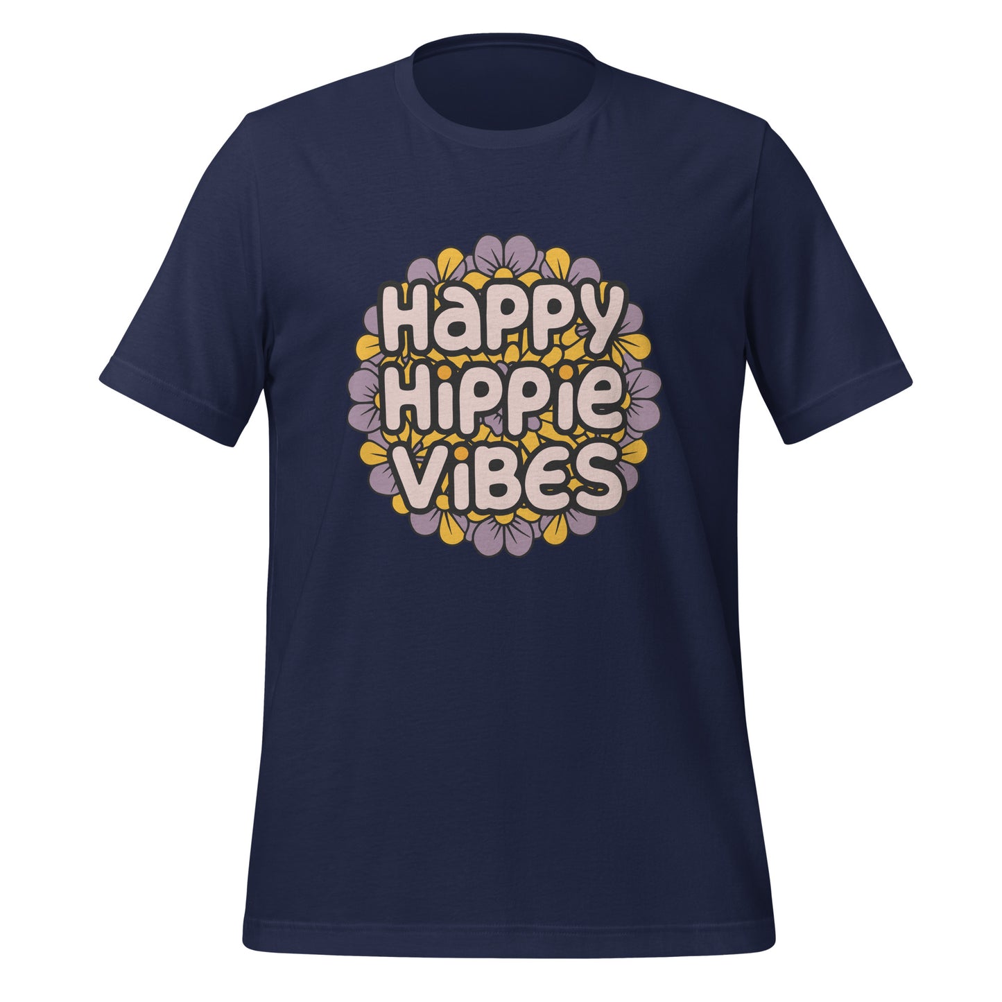 Happy Hippie Vibes Floral Unisex T-Shirt