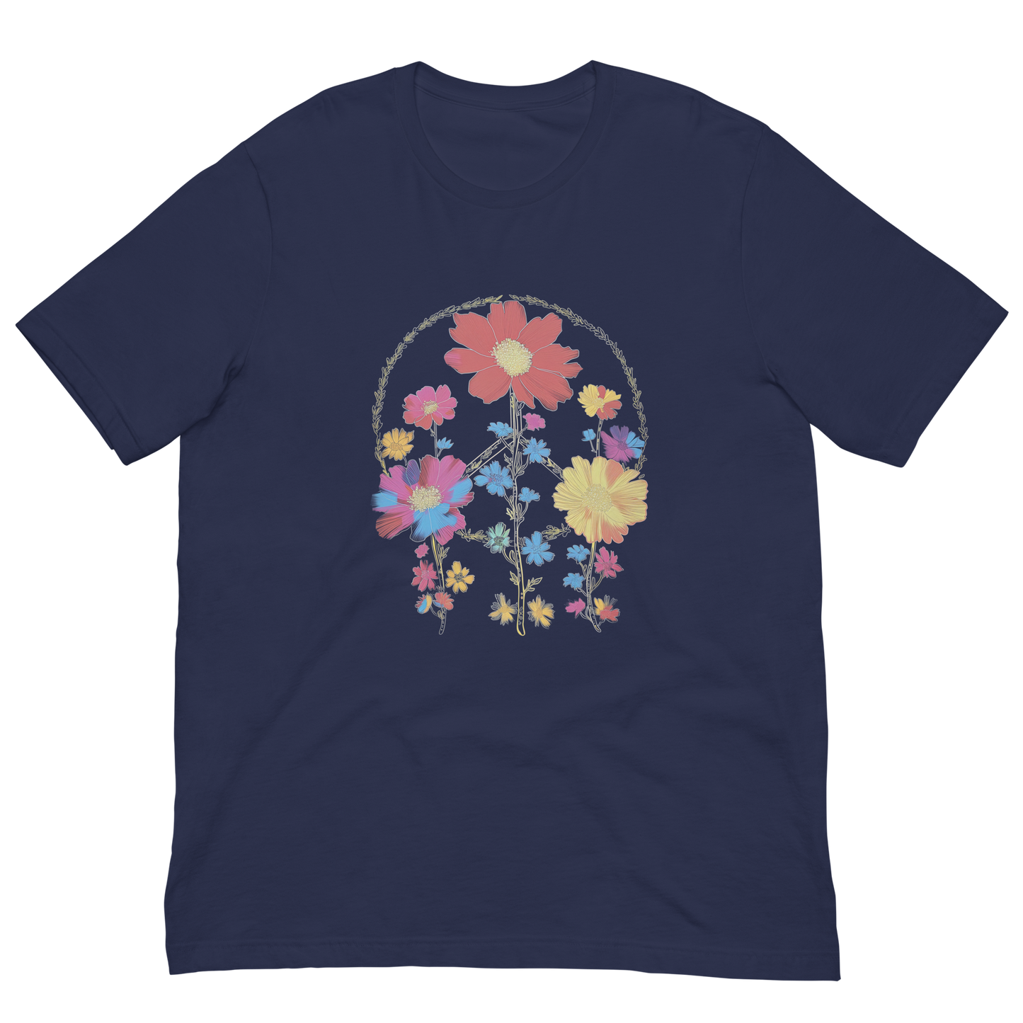 "Blooming Peace T-Shirt – A Vibrant Expression of Harmony"