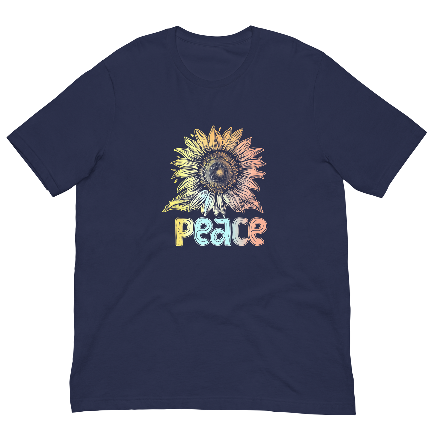 Quirky Sunflower Peace T-shirt