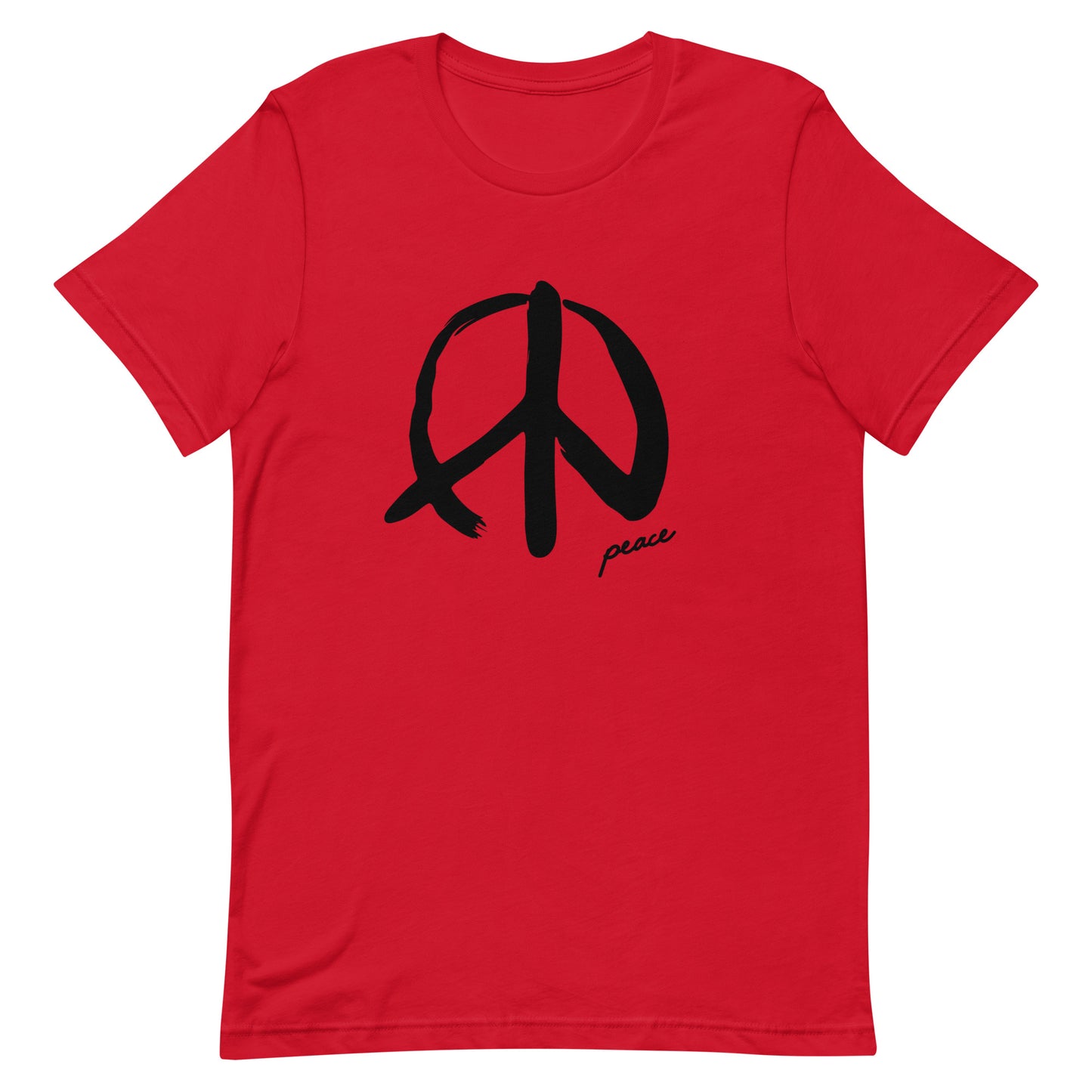 Hand-Drawn Peace Symbol Unisex T-shirt