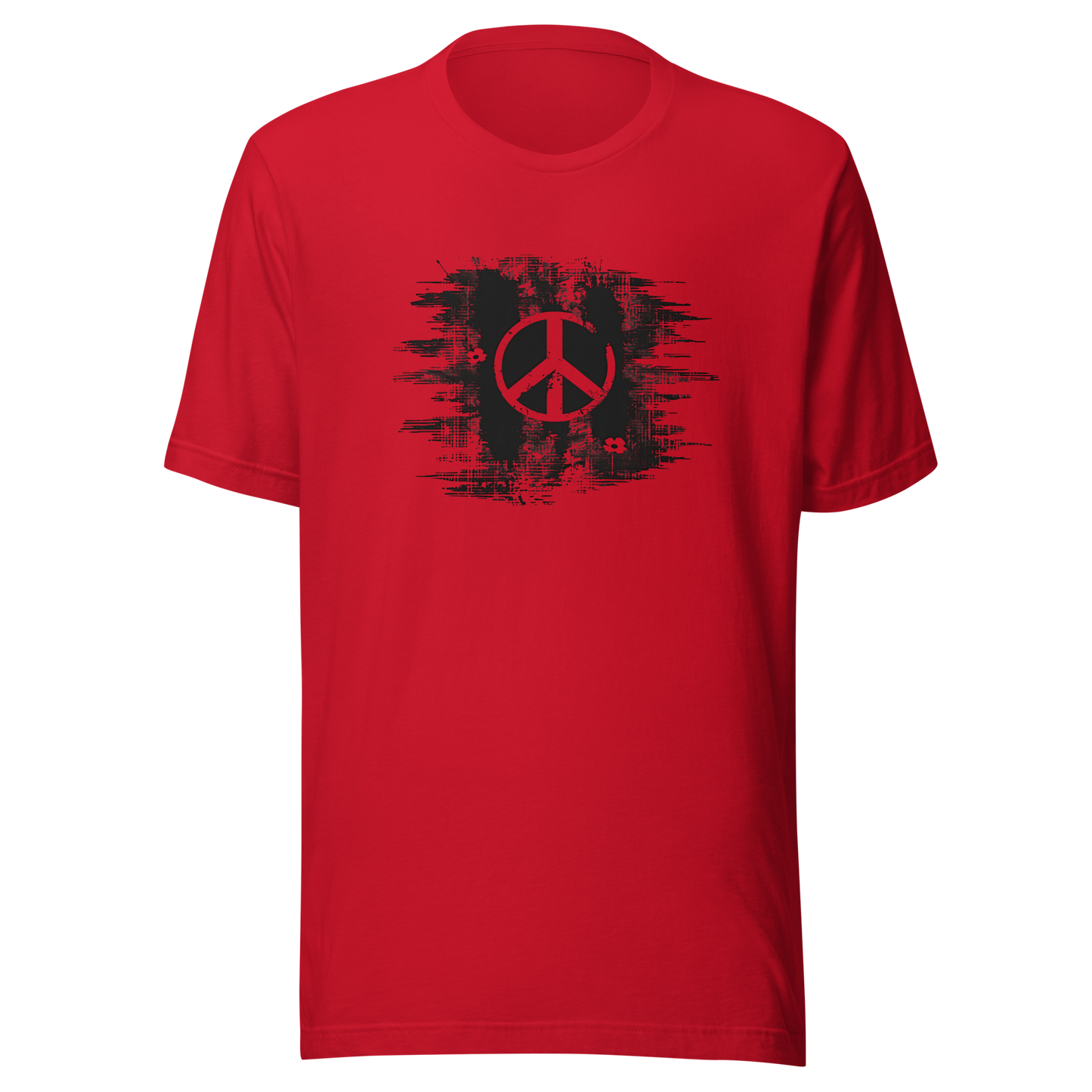 Distressed Peace Symbol" T-Shirt