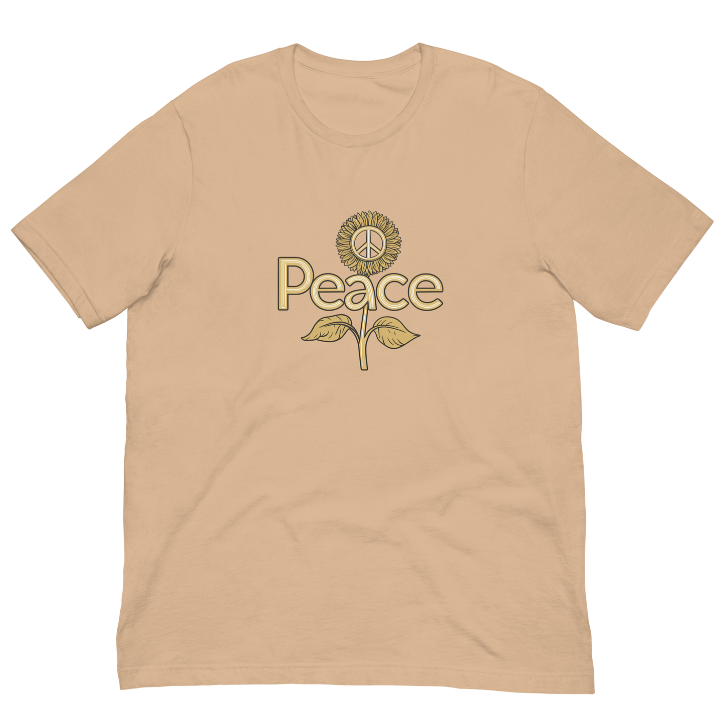 Golden Sunflower Peace T-shirt