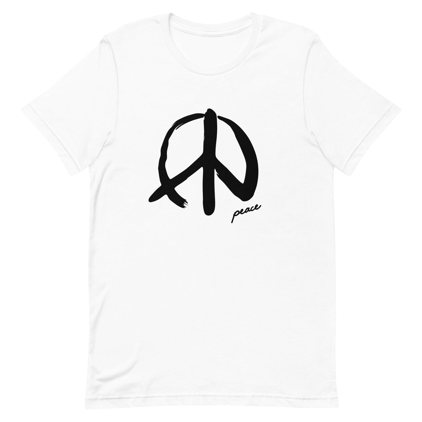 Hand-Drawn Peace Symbol Unisex T-shirt