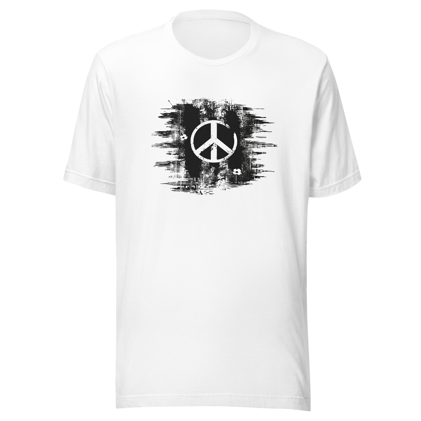 Distressed Peace Symbol" T-Shirt